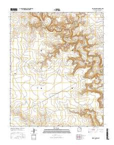 Wade Canyon New Mexico Current topographic map, 1:24000 scale, 7.5 X 7.5 Minute, Year 2017