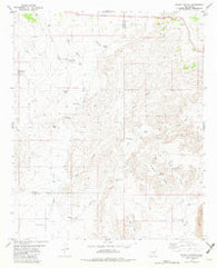 Wagon Canyon New Mexico Historical topographic map, 1:24000 scale, 7.5 X 7.5 Minute, Year 1982