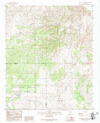 Wahalee Canyon New Mexico Historical topographic map, 1:24000 scale, 7.5 X 7.5 Minute, Year 1989