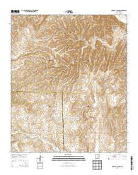 Wahalee Canyon New Mexico Current topographic map, 1:24000 scale, 7.5 X 7.5 Minute, Year 2013