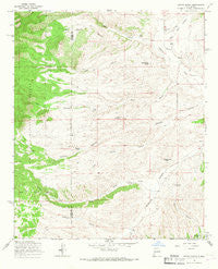 Wahoo Peak New Mexico Historical topographic map, 1:24000 scale, 7.5 X 7.5 Minute, Year 1965