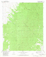 Wahoo Peak New Mexico Historical topographic map, 1:24000 scale, 7.5 X 7.5 Minute, Year 1981