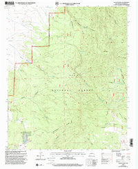 Wahoo Peak New Mexico Historical topographic map, 1:24000 scale, 7.5 X 7.5 Minute, Year 1999
