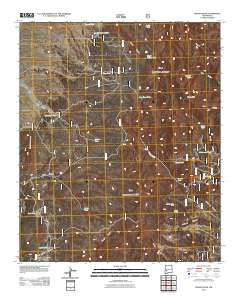 Wahoo Peak New Mexico Historical topographic map, 1:24000 scale, 7.5 X 7.5 Minute, Year 2011