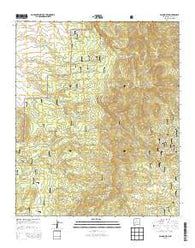Wahoo Peak New Mexico Historical topographic map, 1:24000 scale, 7.5 X 7.5 Minute, Year 2013