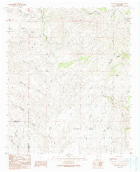 Walker Canyon New Mexico Historical topographic map, 1:24000 scale, 7.5 X 7.5 Minute, Year 1990