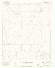 Walking Cane Ranch New Mexico Historical topographic map, 1:24000 scale, 7.5 X 7.5 Minute, Year 1970