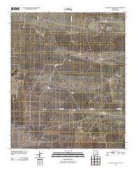 Walking Cane Ranch New Mexico Historical topographic map, 1:24000 scale, 7.5 X 7.5 Minute, Year 2010