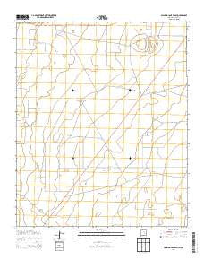 Walking Cane Ranch New Mexico Historical topographic map, 1:24000 scale, 7.5 X 7.5 Minute, Year 2013
