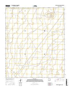 Walking Cane Ranch New Mexico Current topographic map, 1:24000 scale, 7.5 X 7.5 Minute, Year 2017
