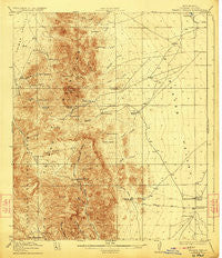Walnut Wells New Mexico Historical topographic map, 1:62500 scale, 15 X 15 Minute, Year 1918