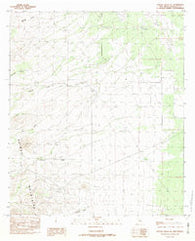 Walnut Wells NE New Mexico Historical topographic map, 1:24000 scale, 7.5 X 7.5 Minute, Year 1982