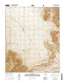 Water Canyon New Mexico Current topographic map, 1:24000 scale, 7.5 X 7.5 Minute, Year 2017