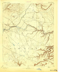 Watrous New Mexico Historical topographic map, 1:125000 scale, 30 X 30 Minute, Year 1894