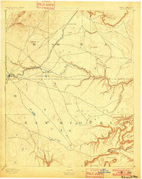 Watrous New Mexico Historical topographic map, 1:125000 scale, 30 X 30 Minute, Year 1894