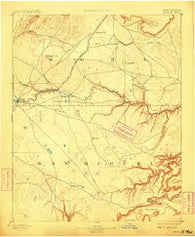 Watrous New Mexico Historical topographic map, 1:125000 scale, 30 X 30 Minute, Year 1894