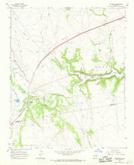 Watrous New Mexico Historical topographic map, 1:24000 scale, 7.5 X 7.5 Minute, Year 1966