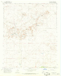 Watts Hill New Mexico Historical topographic map, 1:24000 scale, 7.5 X 7.5 Minute, Year 1967