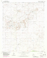 Watts Hill New Mexico Historical topographic map, 1:24000 scale, 7.5 X 7.5 Minute, Year 1967
