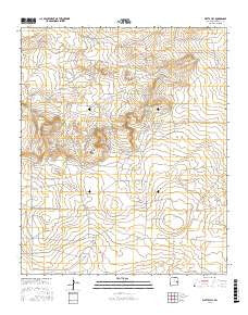 Watts Hill New Mexico Current topographic map, 1:24000 scale, 7.5 X 7.5 Minute, Year 2017