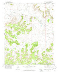 Wedding Cake Butte New Mexico Historical topographic map, 1:24000 scale, 7.5 X 7.5 Minute, Year 1972