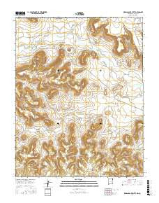 Wedding Cake Butte New Mexico Current topographic map, 1:24000 scale, 7.5 X 7.5 Minute, Year 2017