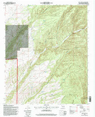Welty Hill New Mexico Historical topographic map, 1:24000 scale, 7.5 X 7.5 Minute, Year 1995