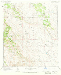 Werney Hill New Mexico Historical topographic map, 1:24000 scale, 7.5 X 7.5 Minute, Year 1963