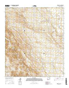 Werney Hill New Mexico Current topographic map, 1:24000 scale, 7.5 X 7.5 Minute, Year 2017