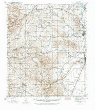 West Carlsbad New Mexico Historical topographic map, 1:62500 scale, 15 X 15 Minute, Year 1943
