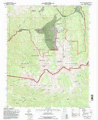 Wheeler Peak New Mexico Historical topographic map, 1:24000 scale, 7.5 X 7.5 Minute, Year 1995