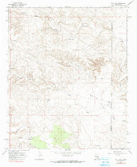White Flat New Mexico Historical topographic map, 1:24000 scale, 7.5 X 7.5 Minute, Year 1967