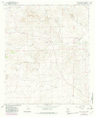 White Flat SE New Mexico Historical topographic map, 1:24000 scale, 7.5 X 7.5 Minute, Year 1967