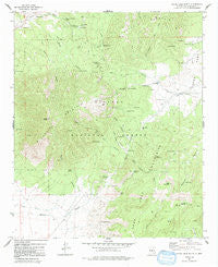 White Oaks South New Mexico Historical topographic map, 1:24000 scale, 7.5 X 7.5 Minute, Year 1973