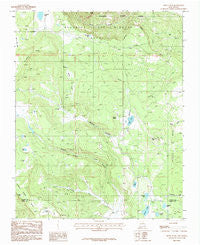 White Peak New Mexico Historical topographic map, 1:24000 scale, 7.5 X 7.5 Minute, Year 1987