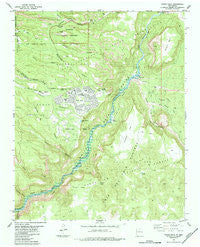 White Rock New Mexico Historical topographic map, 1:24000 scale, 7.5 X 7.5 Minute, Year 1984