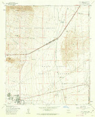 White Sands New Mexico Historical topographic map, 1:24000 scale, 7.5 X 7.5 Minute, Year 1955