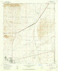White Sands New Mexico Historical topographic map, 1:24000 scale, 7.5 X 7.5 Minute, Year 1955