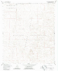 White Sands SE New Mexico Historical topographic map, 1:24000 scale, 7.5 X 7.5 Minute, Year 1955