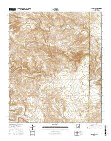 White Flat New Mexico Current topographic map, 1:24000 scale, 7.5 X 7.5 Minute, Year 2017