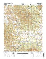 White Oaks North New Mexico Current topographic map, 1:24000 scale, 7.5 X 7.5 Minute, Year 2013