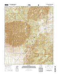 White Oaks South New Mexico Current topographic map, 1:24000 scale, 7.5 X 7.5 Minute, Year 2013