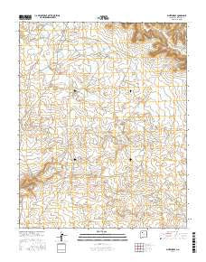 Whitehorse New Mexico Current topographic map, 1:24000 scale, 7.5 X 7.5 Minute, Year 2017