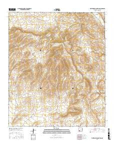 Whitehorse Mountain New Mexico Current topographic map, 1:24000 scale, 7.5 X 7.5 Minute, Year 2017
