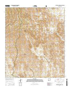 Whiterock Mountain New Mexico Current topographic map, 1:24000 scale, 7.5 X 7.5 Minute, Year 2017
