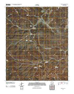 Whitetail New Mexico Historical topographic map, 1:24000 scale, 7.5 X 7.5 Minute, Year 2010