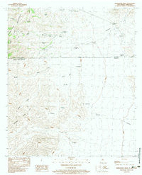 Whitewater Creek New Mexico Historical topographic map, 1:24000 scale, 7.5 X 7.5 Minute, Year 1983