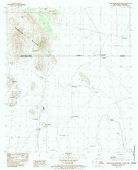 Whitewater Mountains New Mexico Historical topographic map, 1:24000 scale, 7.5 X 7.5 Minute, Year 1983