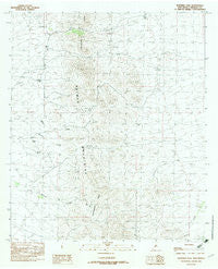 Whitmire Pass New Mexico Historical topographic map, 1:24000 scale, 7.5 X 7.5 Minute, Year 1982