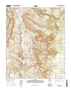 Wildhorse Mesa New Mexico Current topographic map, 1:24000 scale, 7.5 X 7.5 Minute, Year 2017